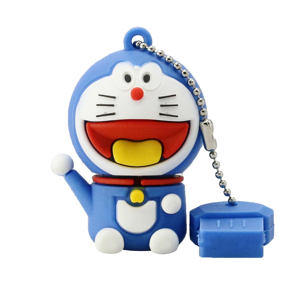 USB 2,0 флеш-накопители мультфильм Doraemon Cat карта памяти, Флеш накопитель 4 ГБ 8 ГБ 16 ГБ 32 ГБ 64 ГБ 128 Гб флешки Usb-флэш-диск подарки