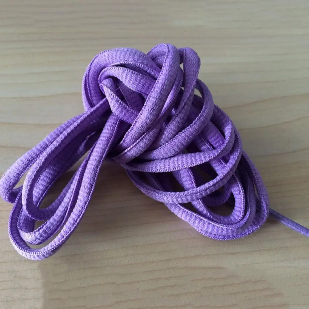 light purple Овальный 1 пара Спортивная 51 дюйм шнурки спортивные кроссовки ботинки шнурки строки аксессуары для обуви - Цвет: light purple