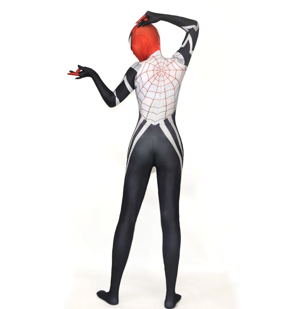 3D для женщин принт человек паук косплэй костюмы косплея Zentai лайкра спандекс боди