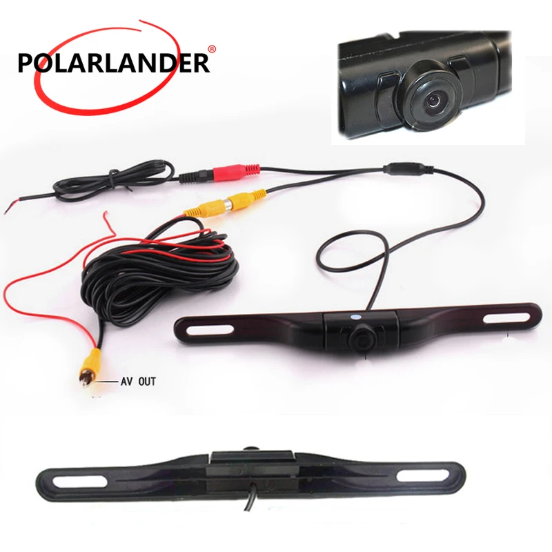 

hot sell 170 degree angle car license plate camera with IR led lights car Rear View Camera Night Vision
