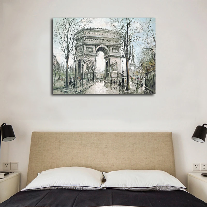 Абстрактный Парижской Триумфальной арки настенная живопись холст европейский