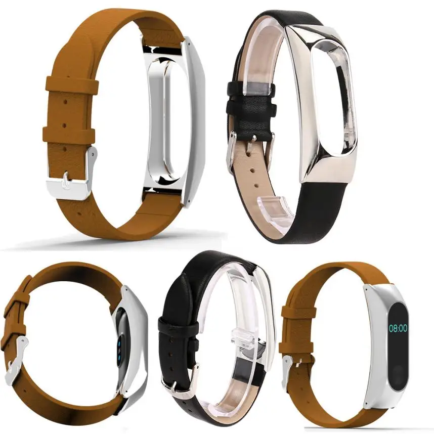 Сменный Браслет с ремешком + металлический чехол для Xiaomi Mi Band 2 браслет JA26 Прямая