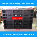 Светодиодный Стандартный водонепроницаемый шкаф/L640xW640xH120mm светодиодный уличный и закрытый светодиодный дисплей