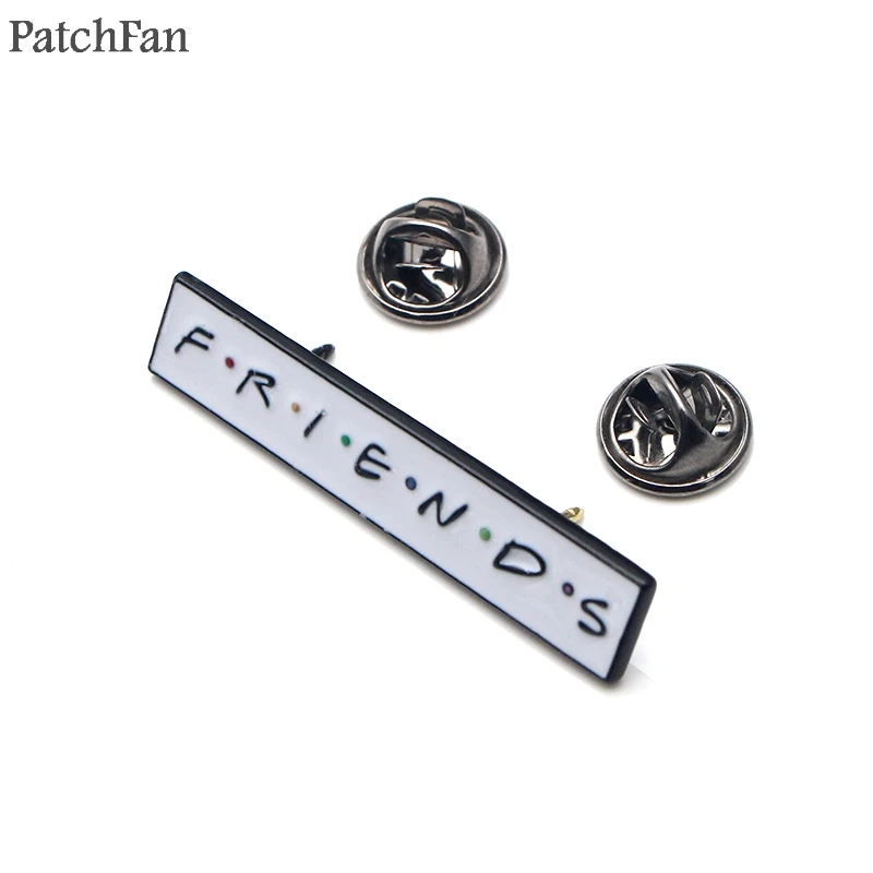 Patchfan друзья ТВ шоу центральный Перк цинковый галстук забавные булавки броши для рюкзака, одежды для мужчин и женщин Декоративные значки медали A1466