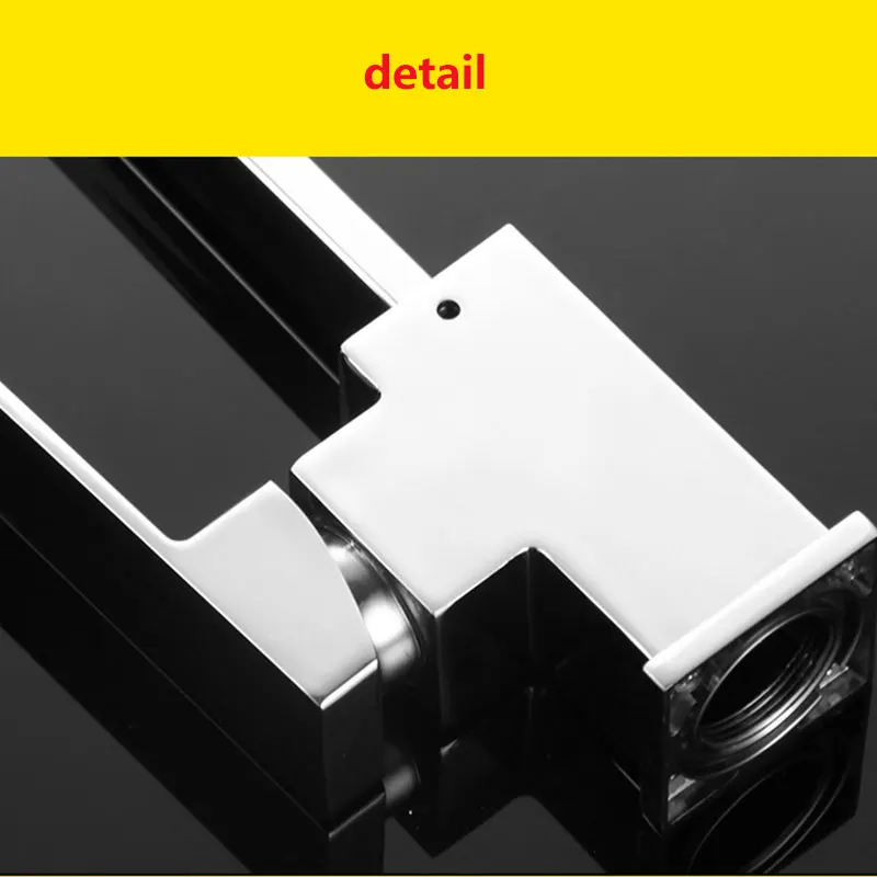 Латунный кухонный смеситель с хромированной отделкой поворот на 360 градусов кран