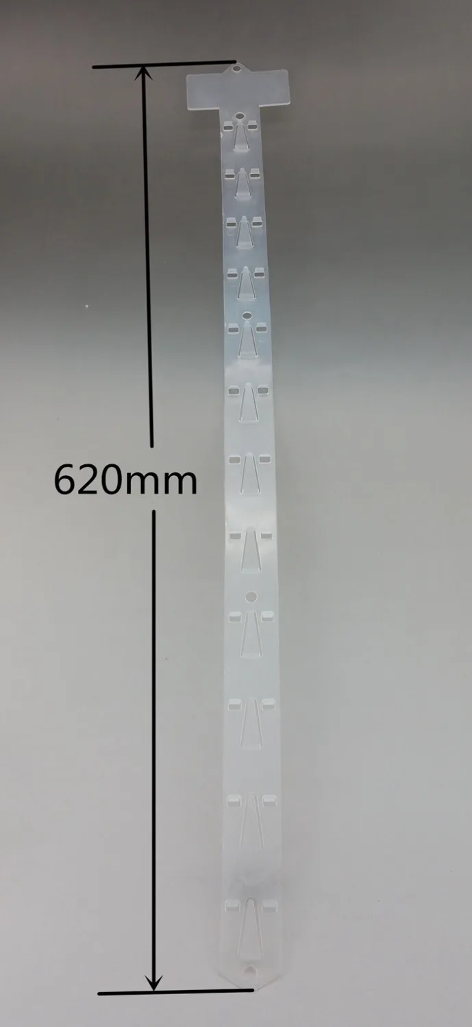 Пластиковые розничные товары зажимы полоски для витрин полипропиленовые