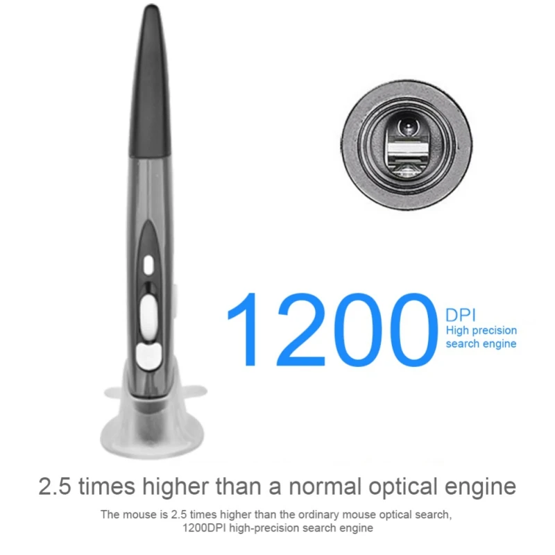 Мини Беспроводная оптическая Ручка мышь 2 4G 1600 точек/дюйм 4 кнопки карандаш USB
