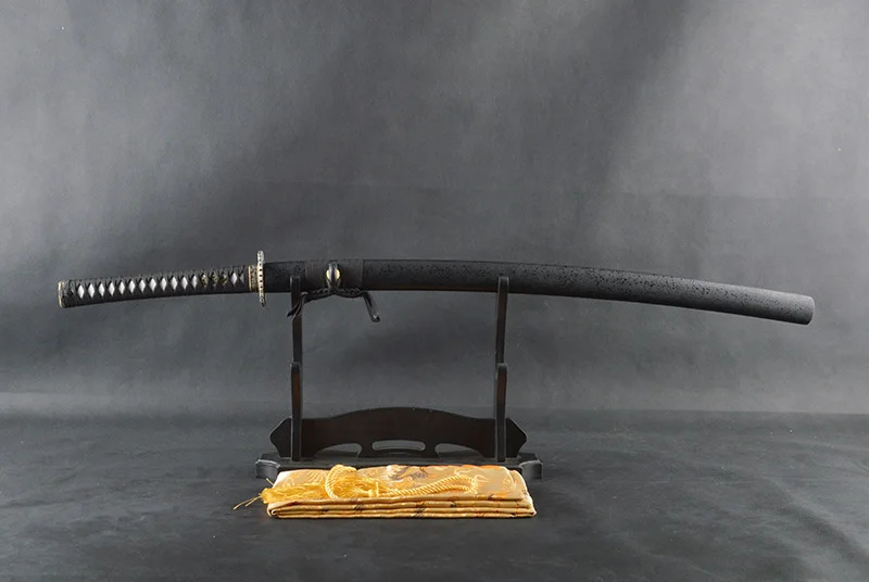 

SHI JIAN Black Samurai Sword Sharp Japanese Katana Battle Ready Cutting Practice Knife Full Tang Espada 1060 Carbon Steel Katana