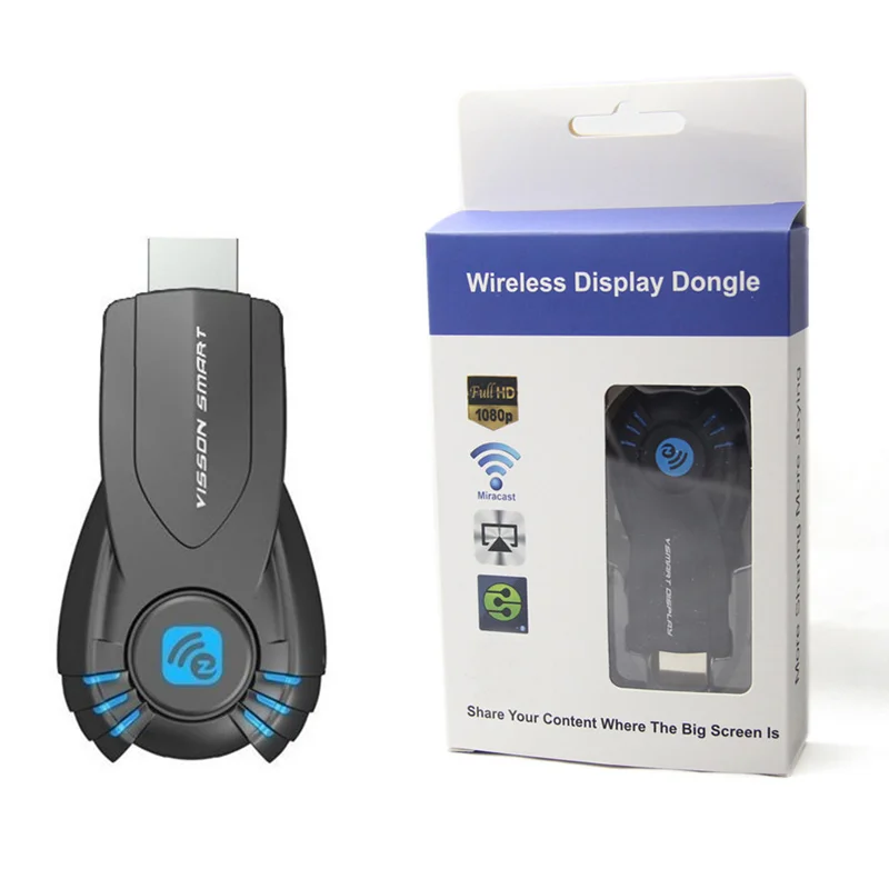 Беспроводной Дисплей ключ V52A VSMART 1080 P Miracast AM8251 EZcast зеркало Airplay DLNA 128 МБ для IOS Android