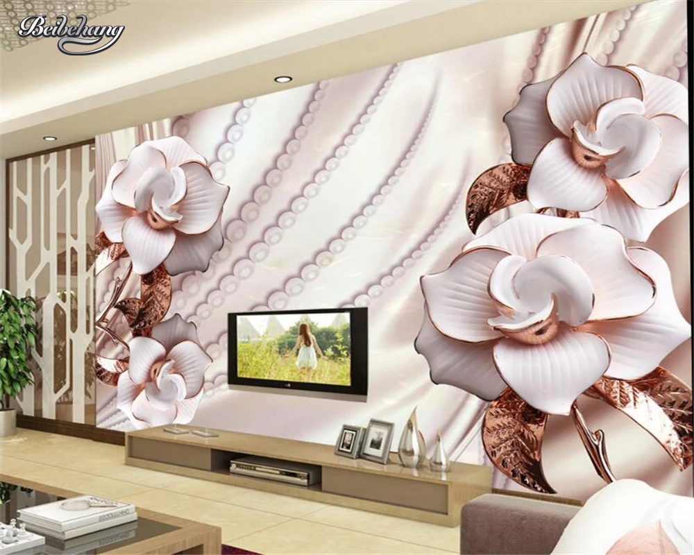 

Обои на заказ для домашнего декора, Рельефный цветок, ТВ фон, 3D обои, фото, 3d обои, papel de parede