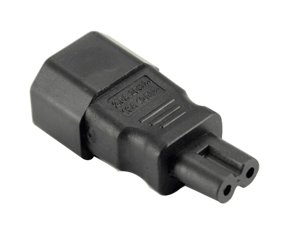 Адаптер питания, IEC 320 C14 к C7 адаптер конвертер C13 к C7 AC Разъем питания, разъем 3 Pin к 2 Pin IEC320 адаптер