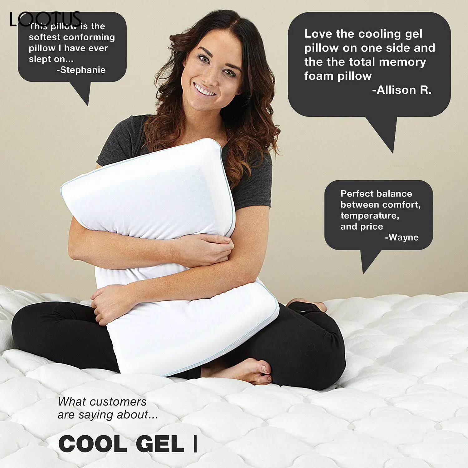 Memory Foam белый постельная Подушка охлаждающий гель моющиеся ортопедические