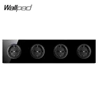 Настенная розетка из закаленного стекла, с круглой конструкцией, 16 А