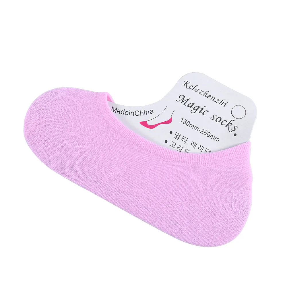 pink Socks Модные женские носки, летние женские хлопковые кружевные короткие женские нескользящие носки с невидимой подкладкой, короткие носки для женщин - Цвет: pink Socks