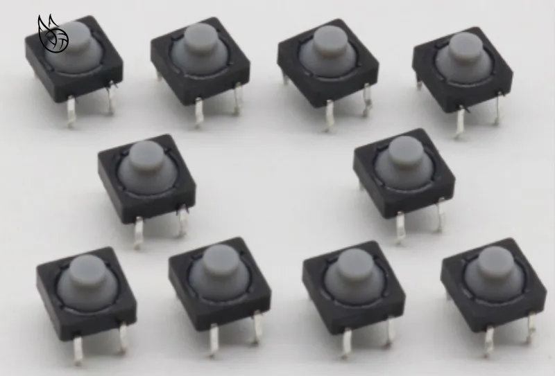 20 шт./лот 8x8x5 мм 4PIN G77 Проводящий силикон беззвучный тактильный такт Кнопочный
