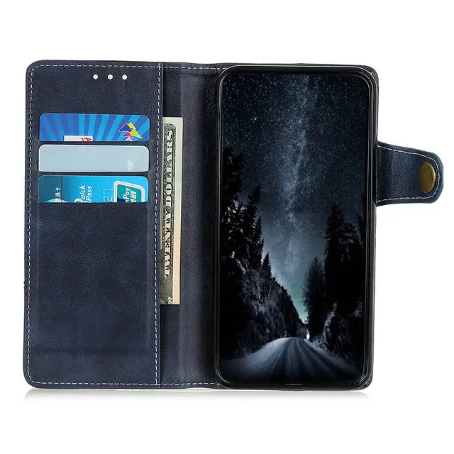 Роскошный флип-кейс Etui для Motorola One Case Motorola Moto One Vision, кожаный бумажник, подставка для Moto One Action Pro power 1, чехол