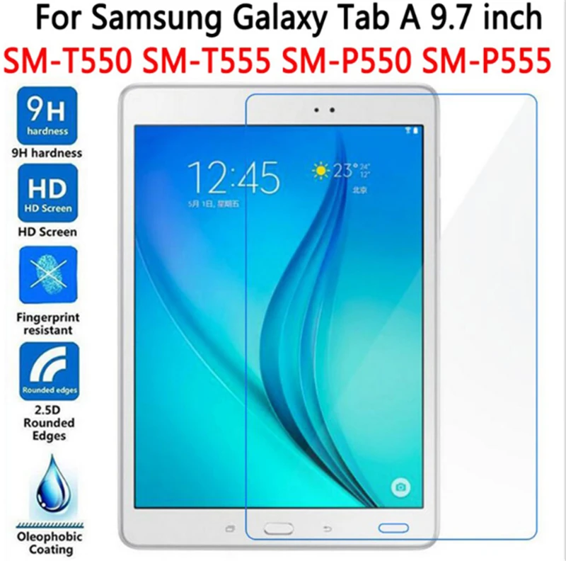 For T550 T551 T555 Защита экрана для samsung Galaxy Tab A 9,7 T550 T551 T555 закаленное стекло для SM-T550 9," планшет защитная пленка сумка премиум-класса - Цвет: For T550 T551 T555