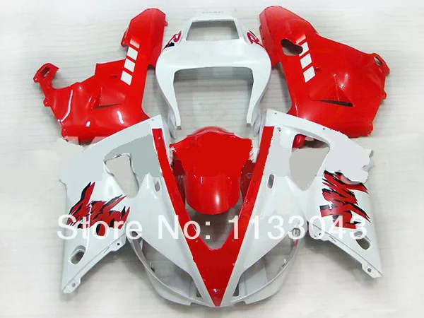 

Injection mold red White fairing parts for YAMAHA YZF R1 98 99 YZF-R1 99 98 YZF1000 R1 YZF R1 1998 1999 ABS bodywork #s78j