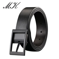 maikun business split leather men belts luxury belts for men casual pin buckle male belts for jeans