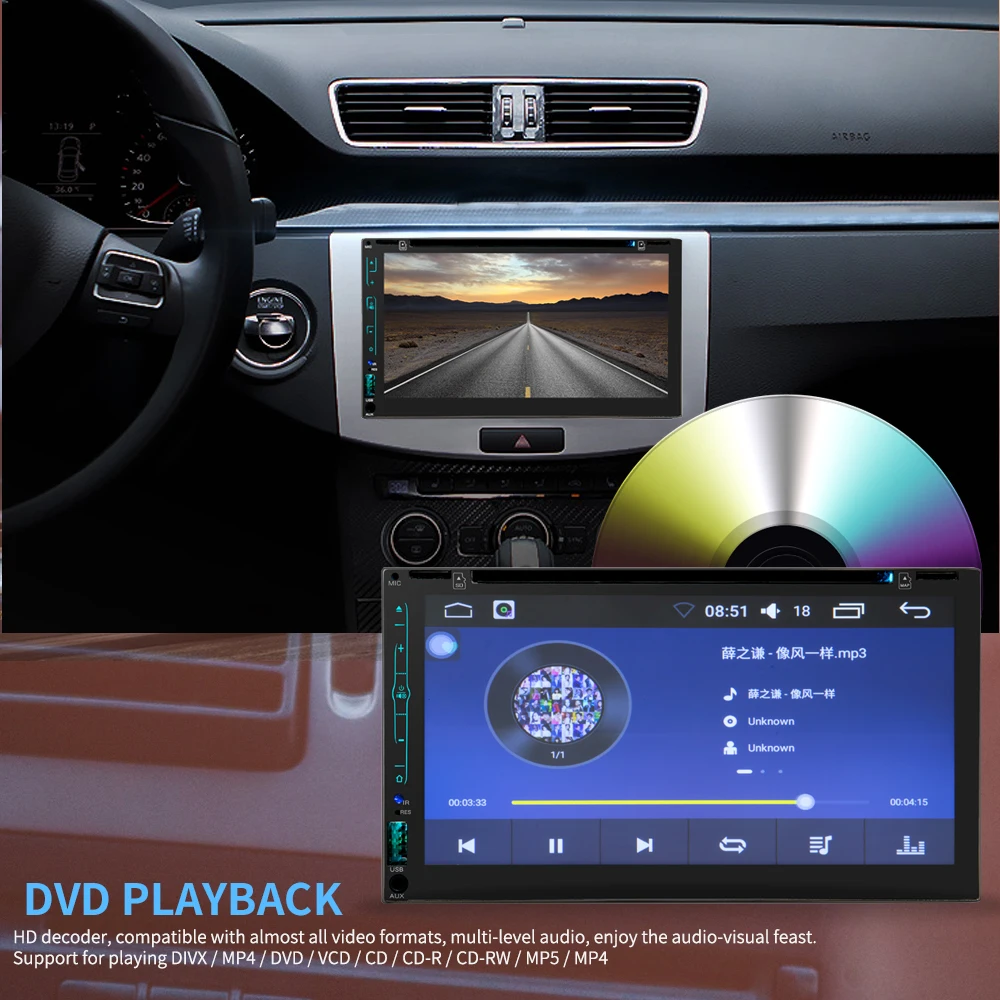 HEVXM 6608 Android 6 95 дюймовый автомобильный DVD навигационный плеер автомобильное радио