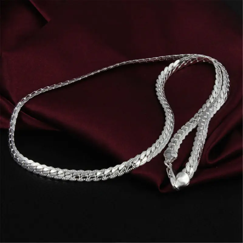 Хит продаж 5 мм змеиное ожерелье для женщин и мужчин серебряные модные подвески