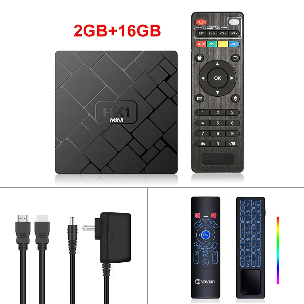 2GB16GB T6 Plus HK1 Мини Android 9,0 Смарт ТВ коробка Rockchip RK3229 четырехъядерный 2G 16G 2,4G wifi H.265 4K HD HK1mini Sep верхняя коробка Google плеер магазин - Цвет: 2GB16GB T6 Plus