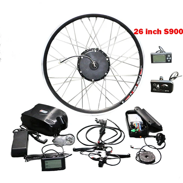 26 inch S900 Ebike комплект 48 в 500 Вт колесный мотор для велосипеда 26 700C комплект для переоборудования электрического велосипеда с батареей 48 В велосипедный Набор для электровелосипеда - Цвет: 26 inch S900