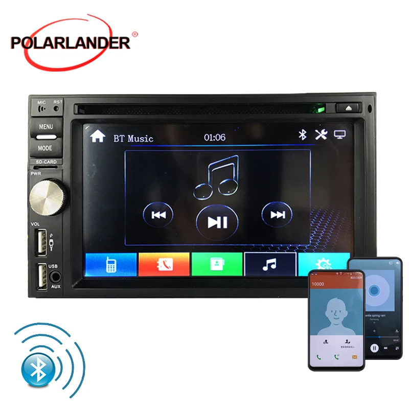 RDS Rdaio 2 din 6 &quotАвторадио Mirrorlink Bluetooth MP5 плеер HD1080P видео формат поддержка DVD Play AM/SD/RDS 7