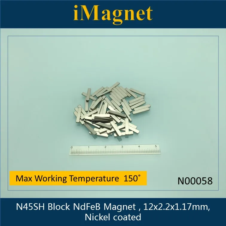 

N00058 горячая распродажа 20 шт. супер сильный Блок редкоземельный неодимовый магнит, 3,61x8x0,7 мм, магнит NdFeB с цинковым покрытием