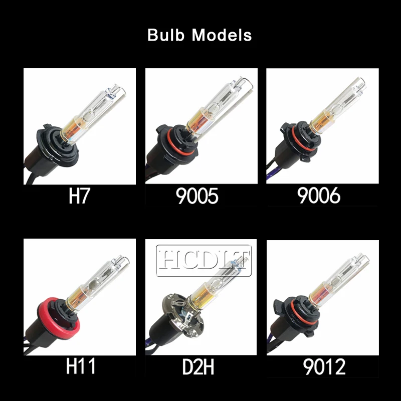 HCDLT 2019 новая двухцветная HID лампа 35 Вт 55 ксенон D2H H11 9005 9006 H7 3000K желтый 6000K белый