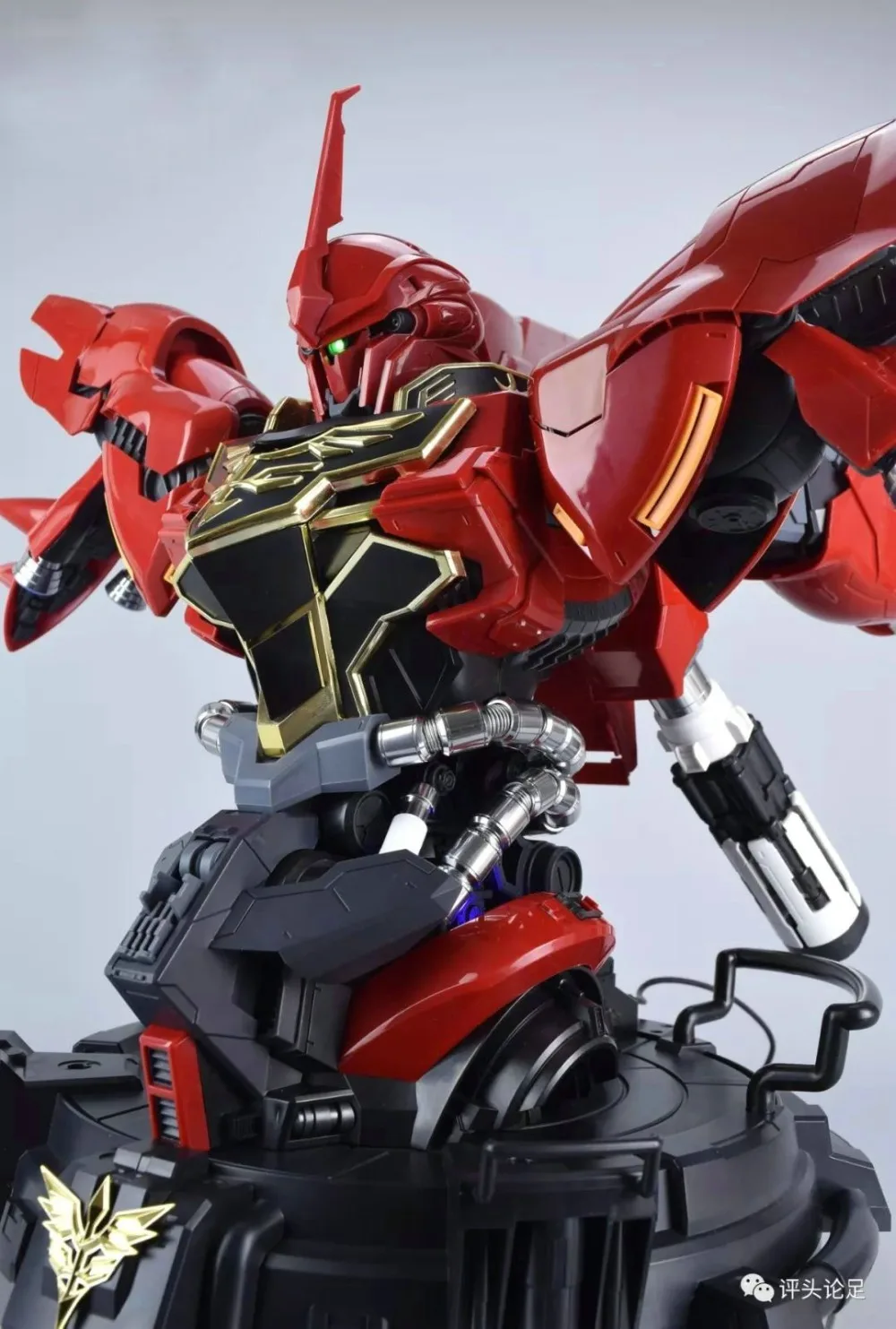 YIHUI Gundam 1/35 MSN-06S бюст синанджу+ металлических частей+ одноцветное ангар+ светодиодный блок мобильный костюм аниме фигурку пластик модель комплект