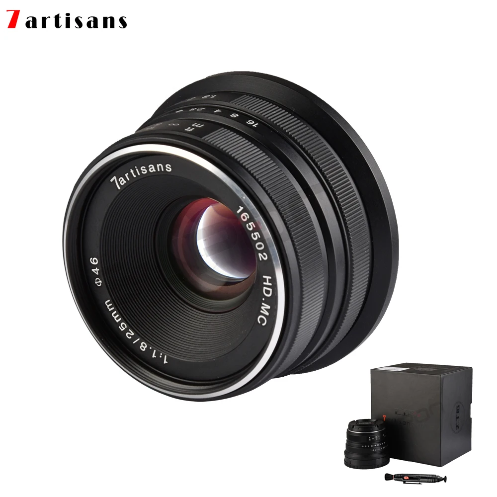 7artisans 25 мм/F1.8 Prime объектив для Sony E Mount /Canon крепление камеры Fuji FX M43 Panasonic Olympus все