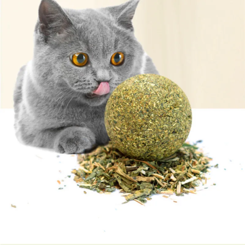 Pet Cat Natural Catnip Treat Ball Favor Home Chasing Toys Healthy Safe Edible Treating. | Дом и сад