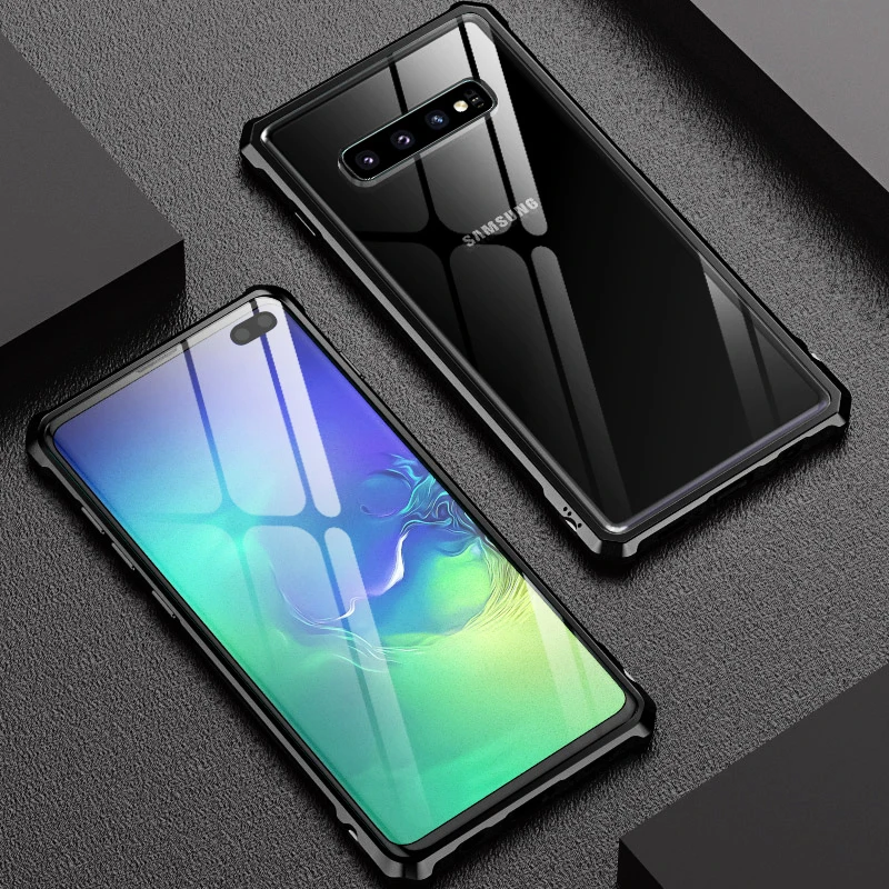 Прозрачный чехол из закаленного стекла для телефона samsung Galaxy S10 + E Plus Lite