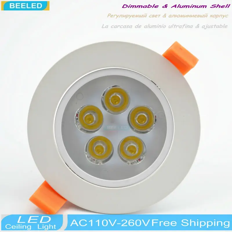 Затемняемый 3 Вт 5 7 светодиодный потолочный светильник прожектор 110 В 220