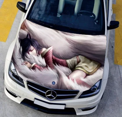 DIY Автомобильный Стайлинг HD струйный капот автомобиля наклейки