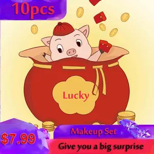 Набор для макияжа LAIKOU, профессиональный набор для макияжа, удачная сумка, тени для век, губы, качественный подарок для женщины, детский косметический набор, подарок на день рождения