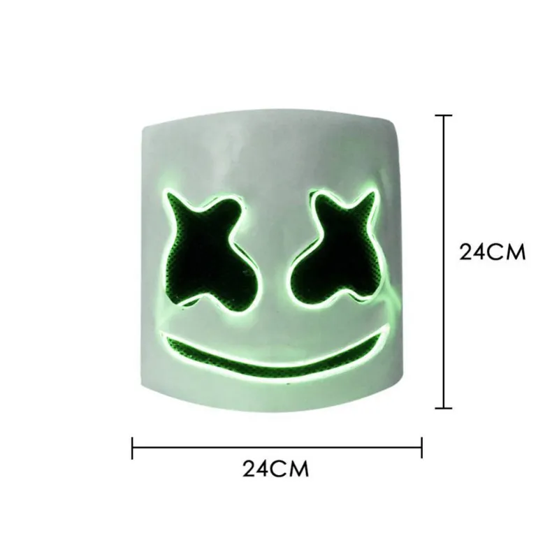 LED DJ музыка светящиеся маски партии маскарад маски анфас Обложка Головные уборы для взрослых Косплэй Хэллоуин фестиваль вечеринок