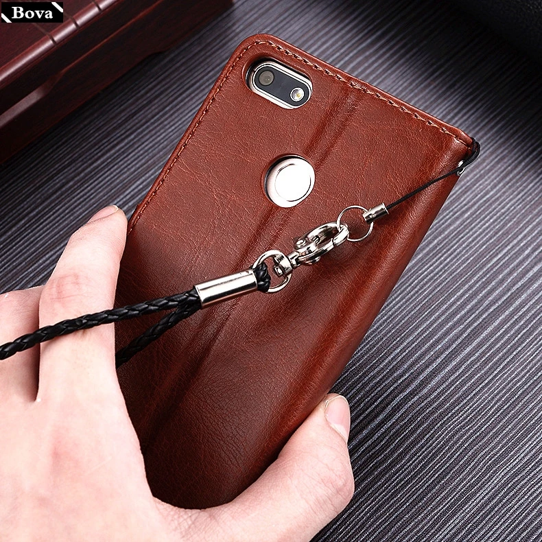 Чехол с держателем для карт Huawei Y6 Pro 2017 / P9 Lite Mini enjoy 7 чехол из искусственной кожи