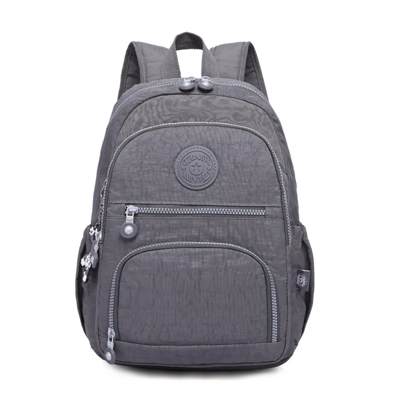 Женский рюкзак, Женский школьный рюкзак для девочек-подростков, Mochila Feminina, рюкзак для ноутбука, дорожные сумки, повседневная сумка - Цвет: Серый