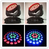 2 pieces 36x15w lyre avec zoom moving head rgbwa 5 in 1 led zoom wash rotation stage party light