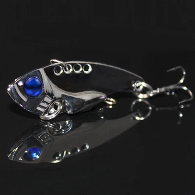 3pcs Metal VIB Lures 5.5cm 12g Vibrations Spoon Lure Fish Bait Bass Treble Heavy Hook Fishing Accessorie Peche | Спорт и развлечения