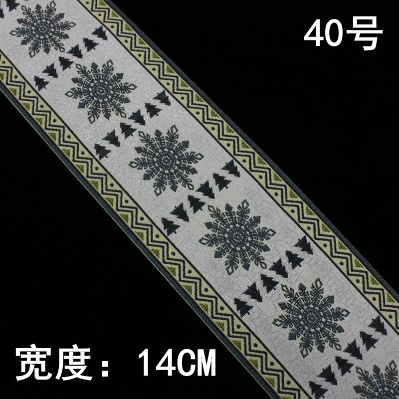 2meters/lot High Quality Embroidered Webbing Jacquard National Ribbon DIY Decorating Accessories for Curtain Sofa |
