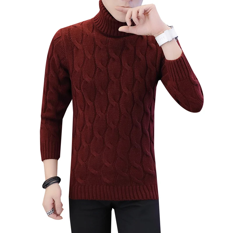 

Loldeal Mens Casual Basic Knitted Turtleneck Slim Fit Pullover Thermal Sweaters
