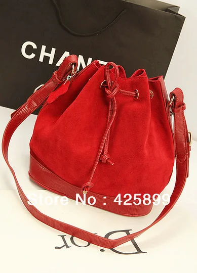Free Shipping New European matte leather bucket bag shoulder diagonal handbags | Багаж и сумки