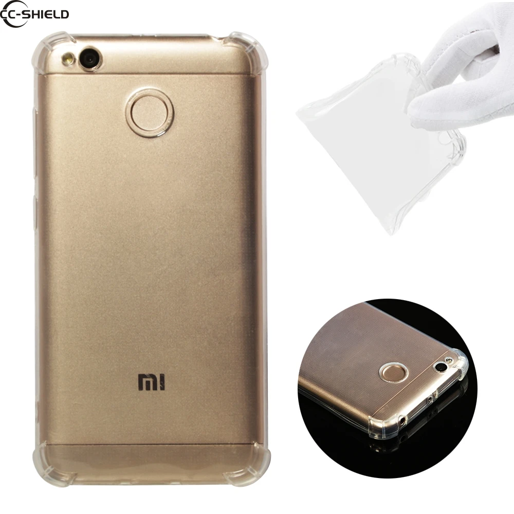 Мягкий чехол для Xiaomi Redmi 4X 4 X Redmi4X ультра тонкий прозрачный силиконовый X4 красный mi