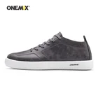 Мужская обувь для ходьбы ONEMIX, Серые кроссовки из микрофибры для скейтбординга, активного отдыха, тенниса