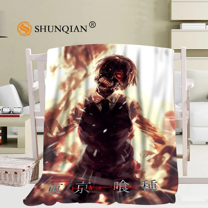 Мягкое Одеяло Из аниме Токийский Гуль размер 56x80 дюймов 50x60 40x50 A7.10|soft fleece|tokyo ghoul
