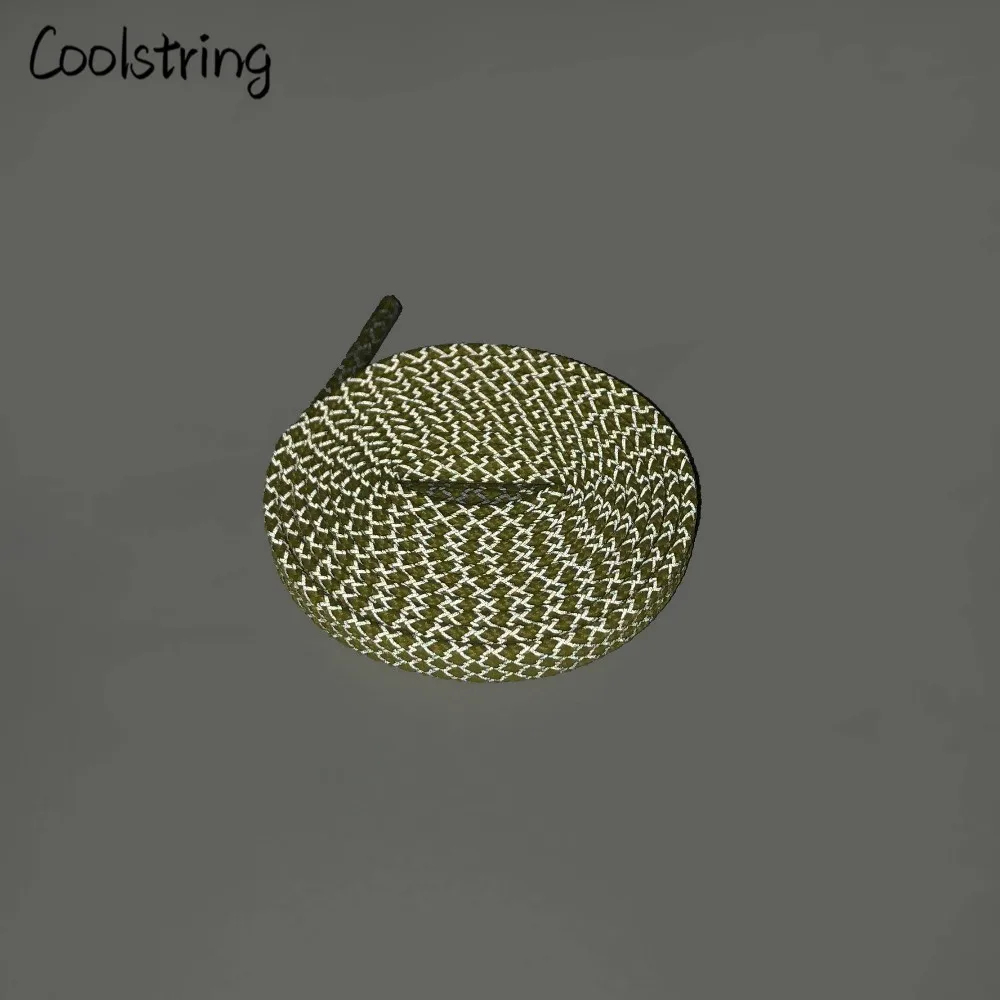 Официальный coolstring на плоской подошве 3M светоотражающие ночного бега Шнурки Кроссовки для бега полые защитные шнурки для Баскетбольная обувь 350 сапоги
