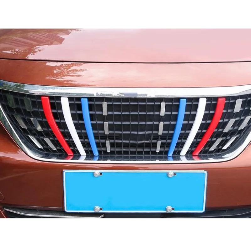 JXKaFa ABS Car Accessories For Peugeot 3008 GT 2016 2017 2018 Front Grill Grille Decoration Strips Styling Trim 6Pcs/set | Автомобили и